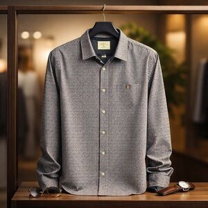 Rebel James & Charli Blue and Red Casual Button Down Shirt